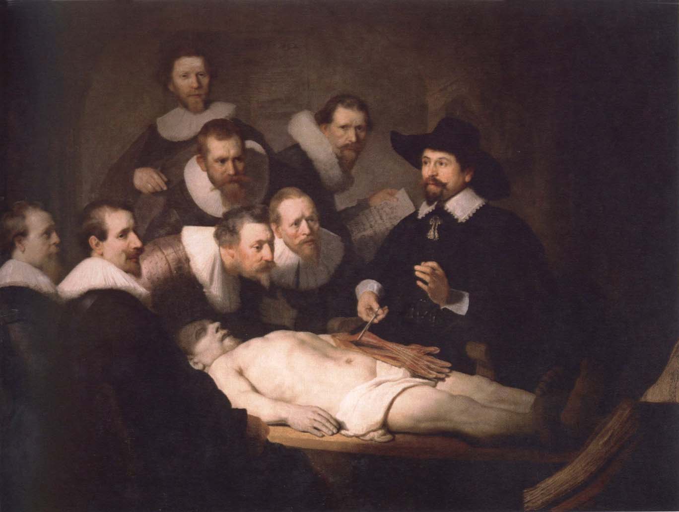 Rembrandt van rijn anatomy lesson of dr,nicolaes tulp